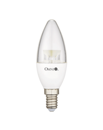 6W Clear Cover LED Candle Bulb
